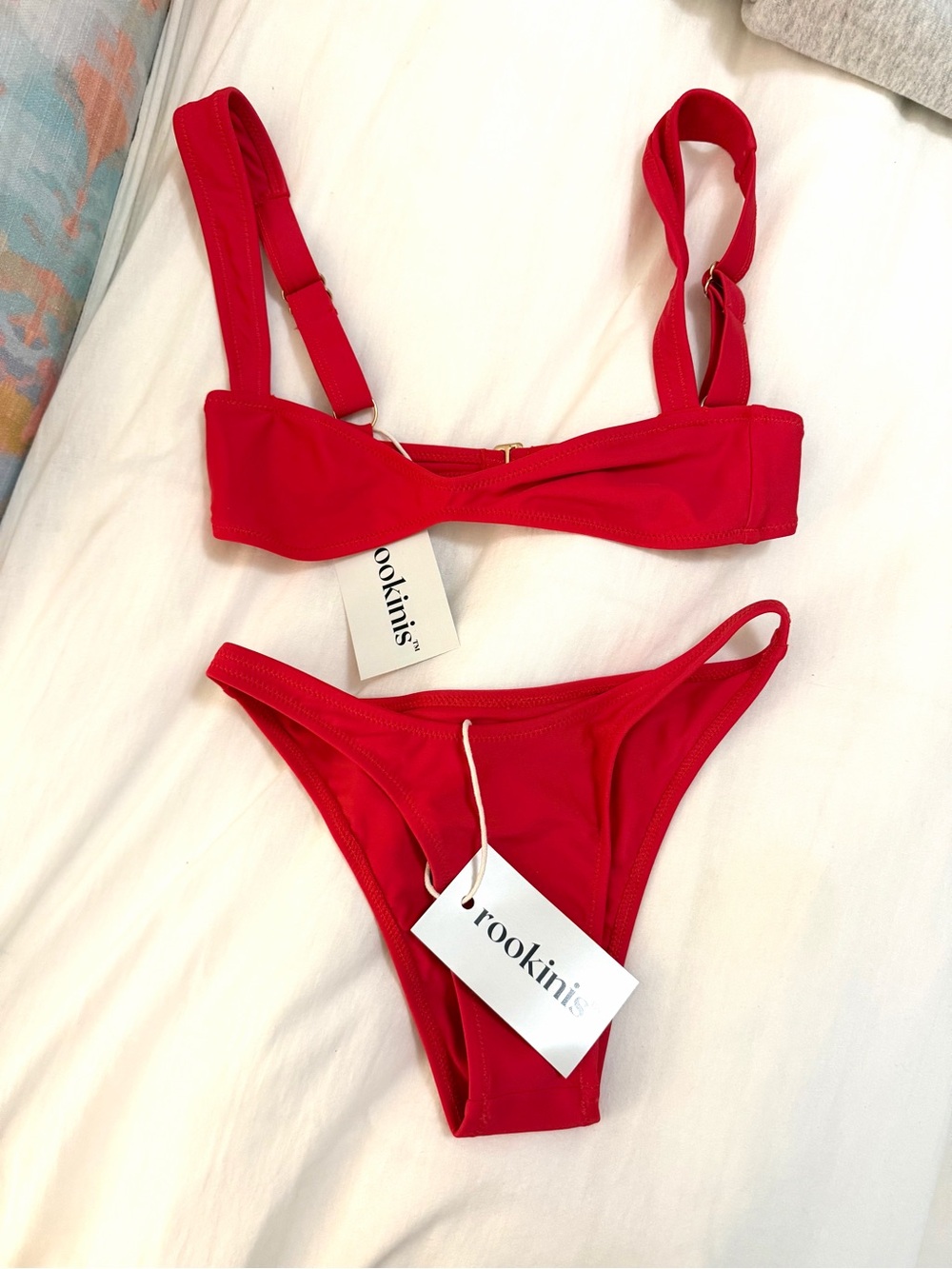 Red Women's bikini set rookinis brand